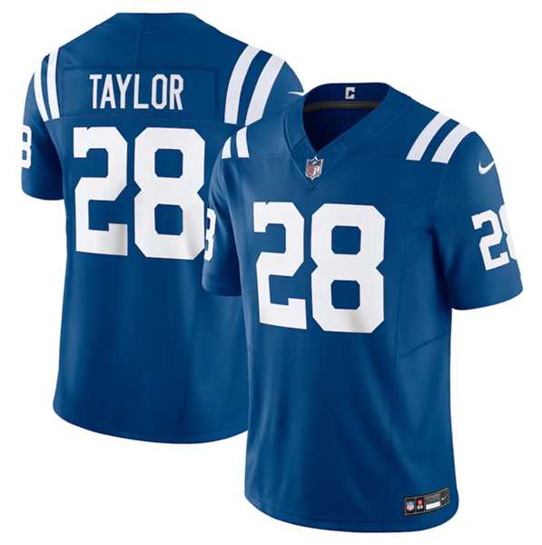 Men & Women & Youth Indianapolis Colts #28 Jonathan Taylor Blue 2023 F.U.S.E Vapor Untouchable Stitched Football Jersey